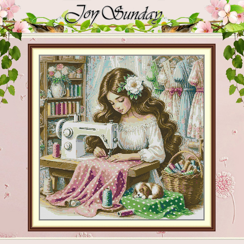 Embroidery X Stitch - The Sewing Girl Patterns Counted Cross