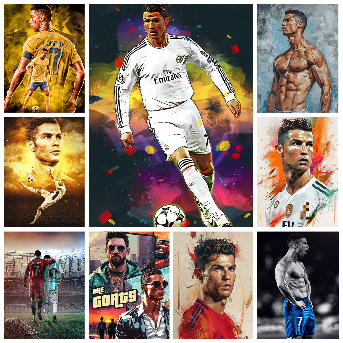 Embroidery Cream - C-CR7 DIY Diamond Painting Football Sports