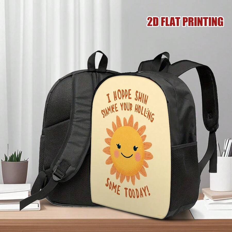 Embroidery Letter - Fashion Sunshine Smiling Face 2D Flat