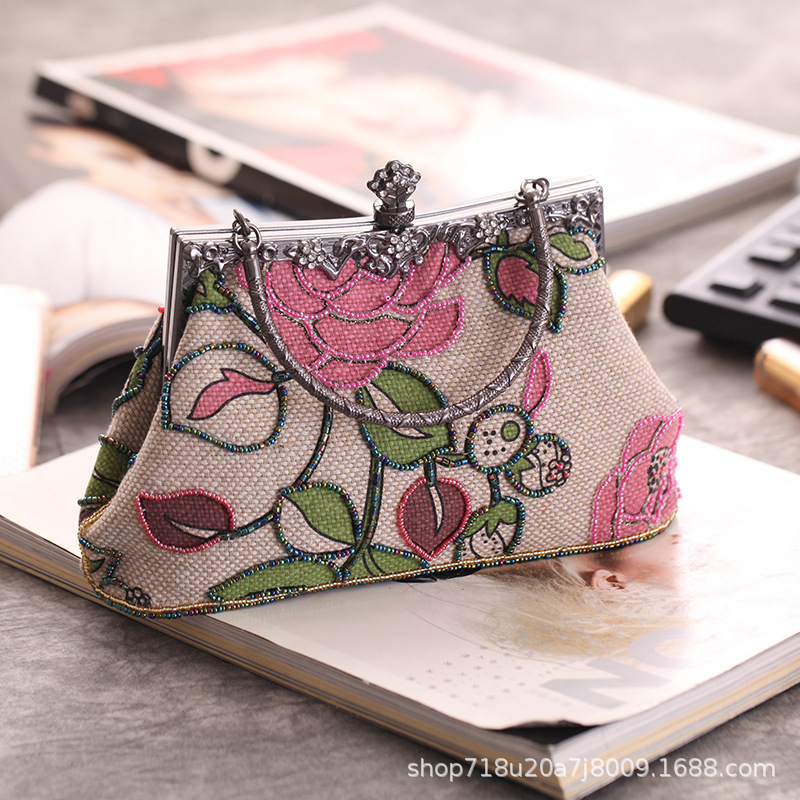 Embroidery Frame - Boutique Chinese Style Embroidery Floral Women