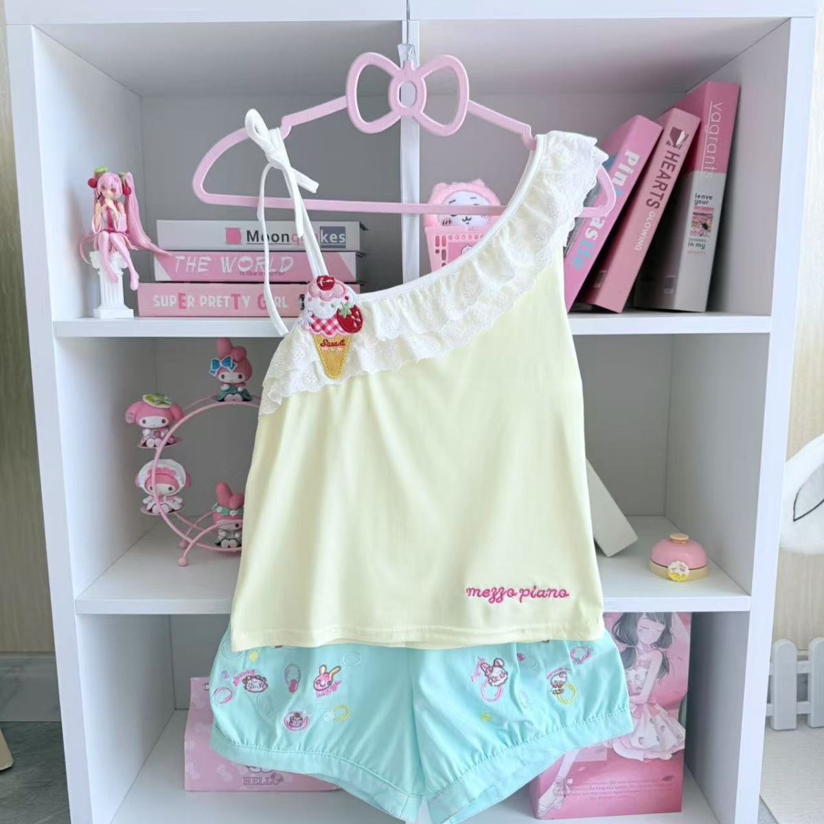 Embroidery Cream - Summer Sweet Japanese Cartoon Mp Jojifuku