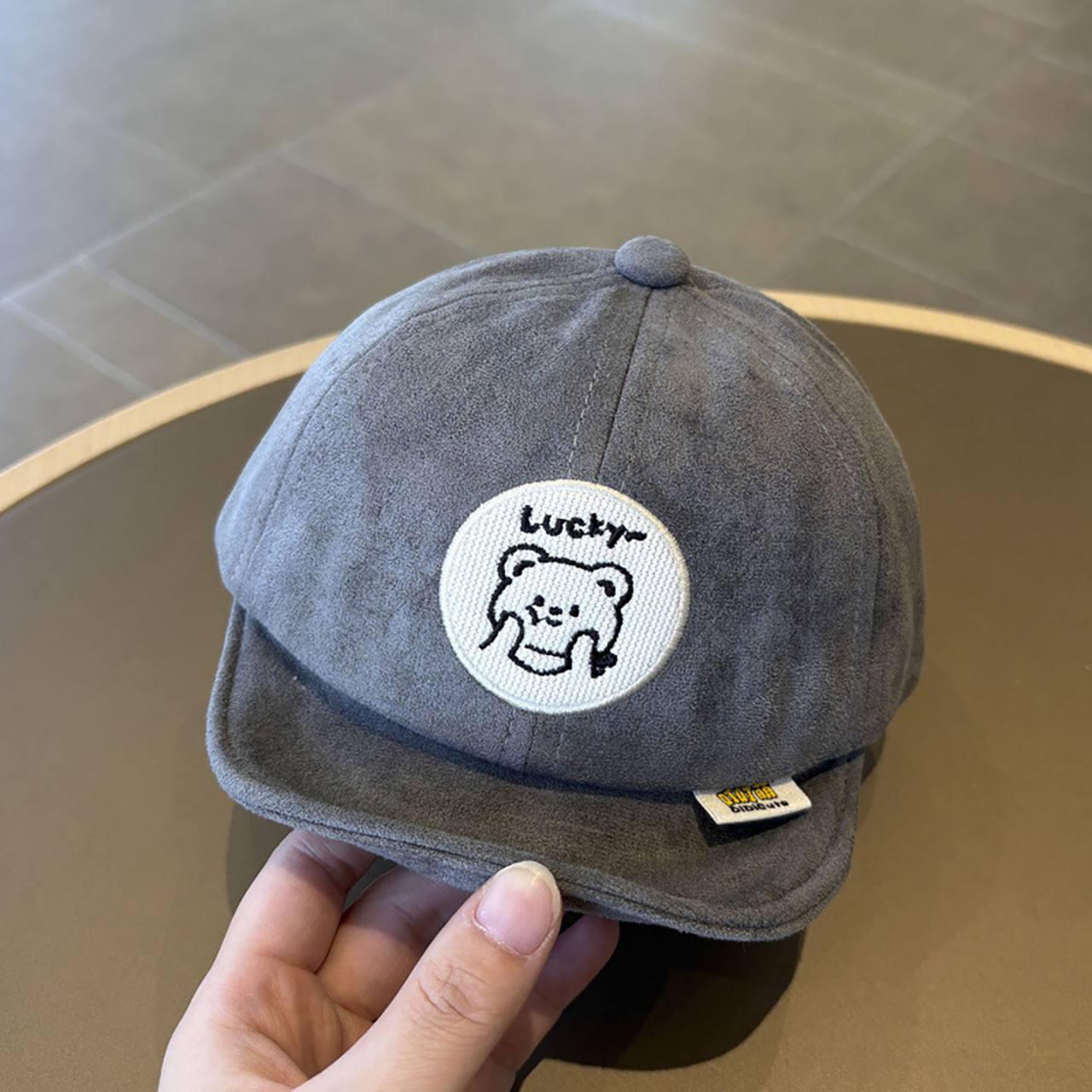 Embroidery Letter - Solid Color Baby Baseball Hat Cartoon