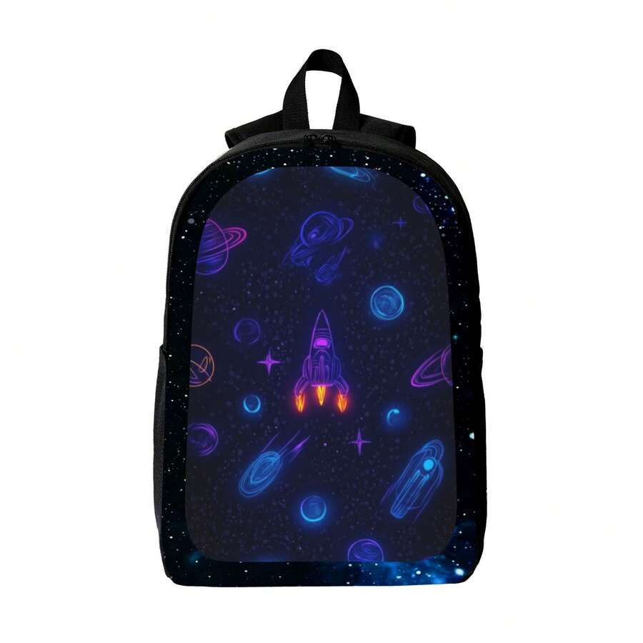 Embroidery Computer - Galaxy Space Print Mens Backpack Large