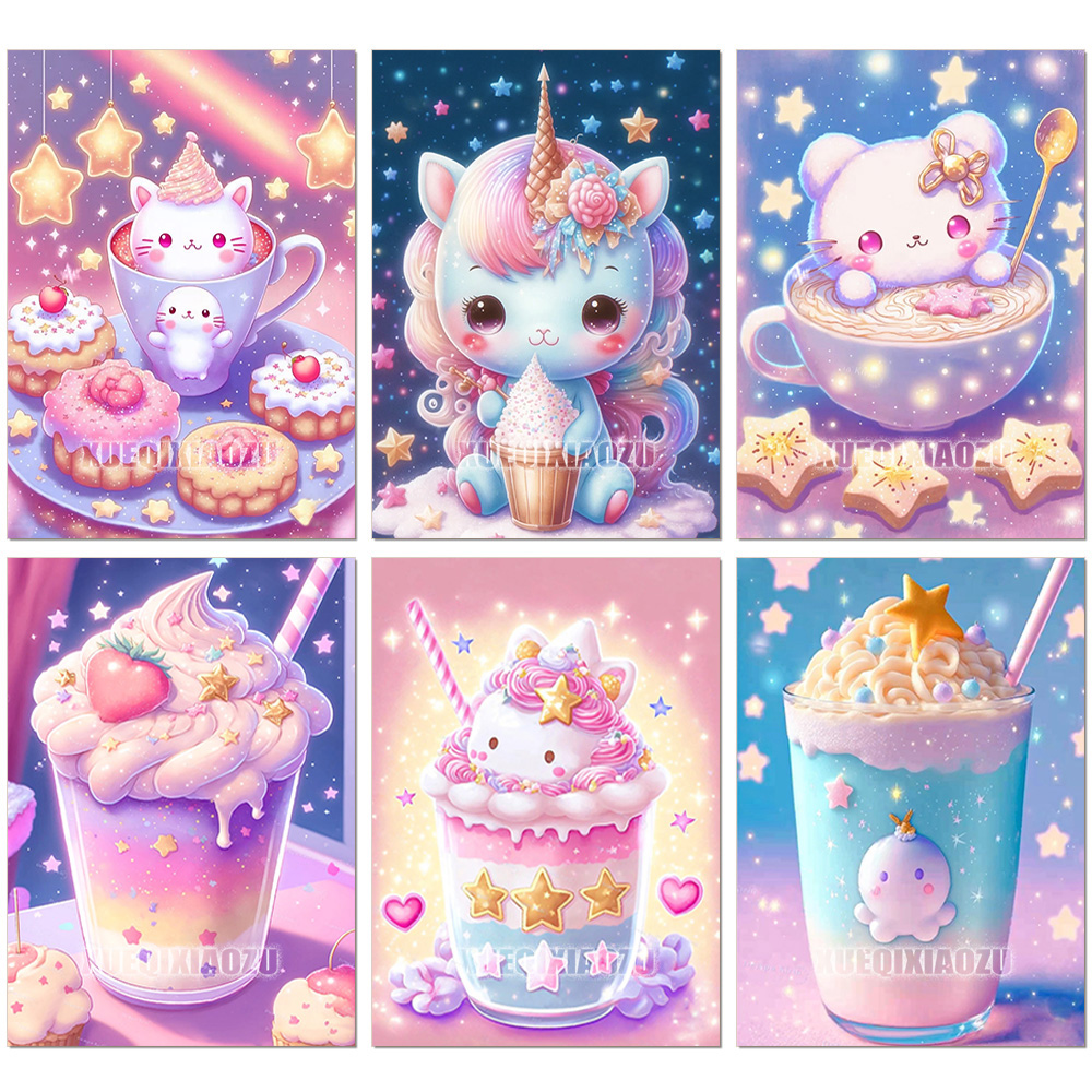 Embroidery Cream - 5d Cartoon Diamond Painting Cross Stitch