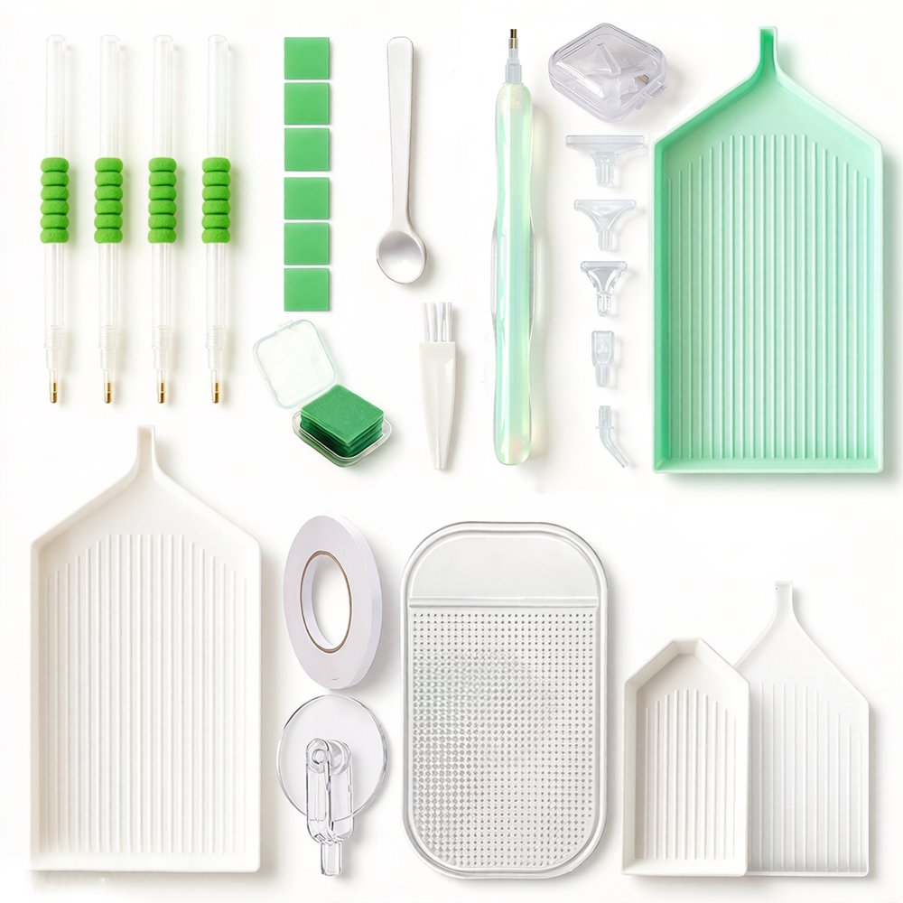 Embroidery Garments - Diamond Painting Accessories Kit with Multi-Drill