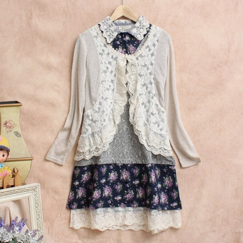 Spring Mori Girl Sweet Shirt W - Embroidery Jersey のレビューと価格