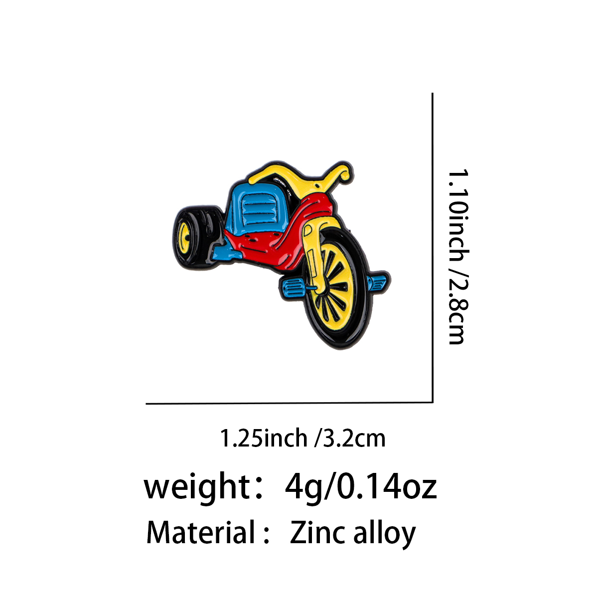 Retro Bicycle Enamel Pin Vinta - Embroidery Textile のレビューと価格