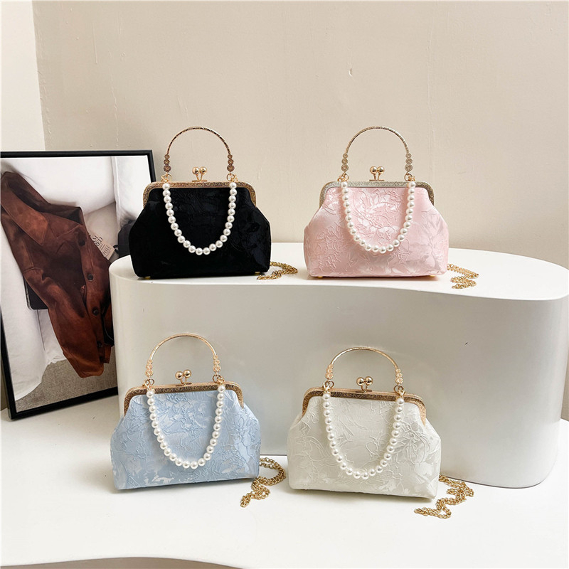 Vintage Classic Lace Bag pearl - Embroidery Frame のレビューと価格