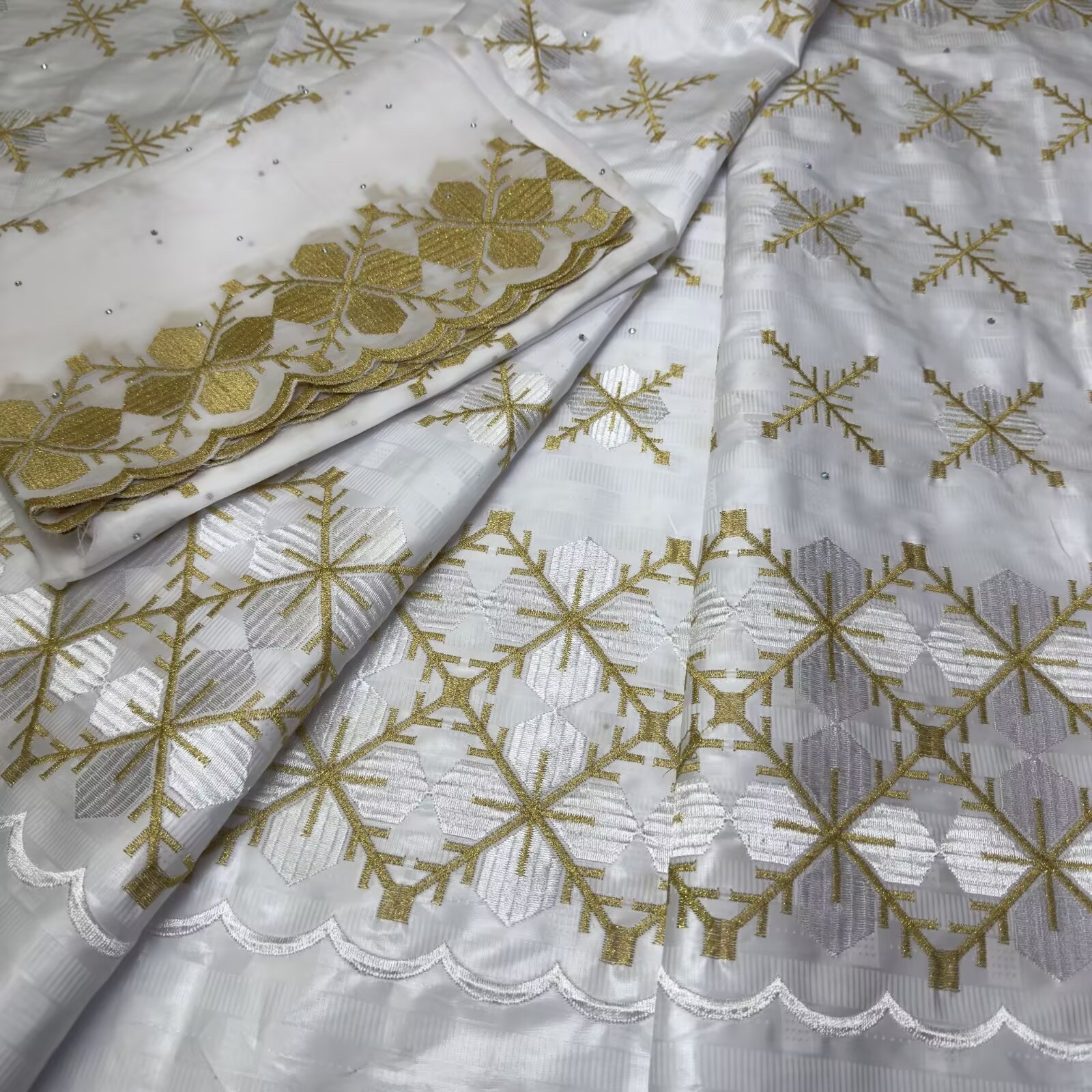 African Lace Bazin And Embroid - Embroidery Jersey のレビューと価格