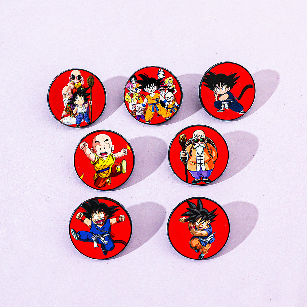 7 Pcs Funny Anime Brooch Fashi - Embroidery Textile のレビューと価格