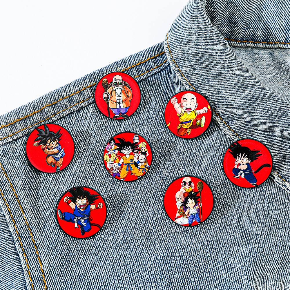 7 Pcs Funny Anime Brooch Fashi - Embroidery Textile のレビューと価格