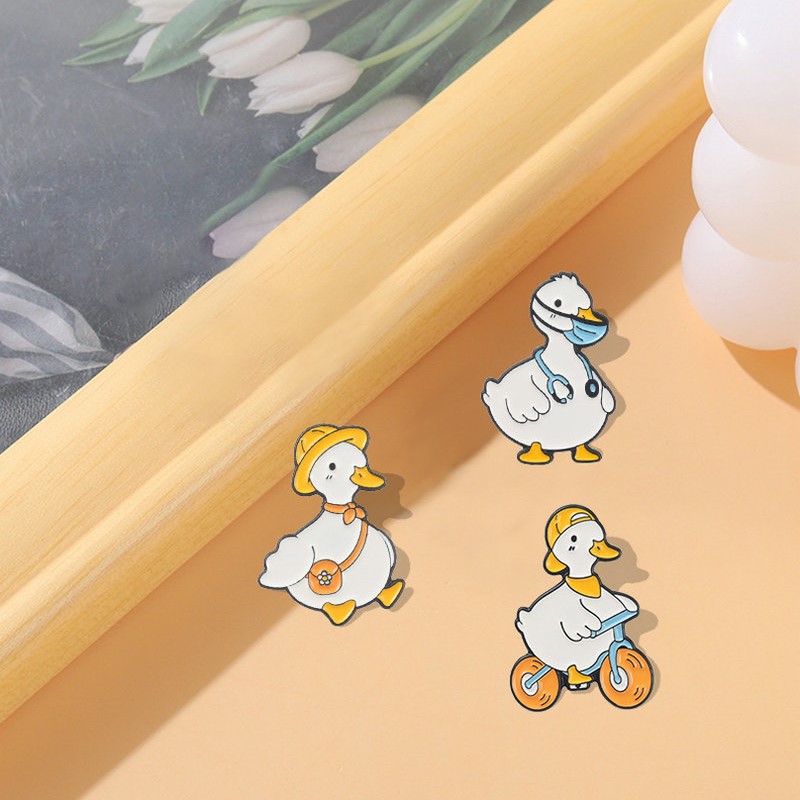 Pin Custom Goose Duck Shopping - Embroidery Love のレビューと価格