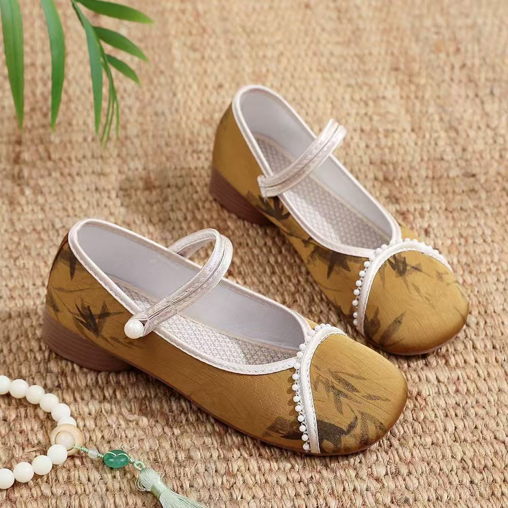 Chinese Style Women Low Heel C - Embroidery Horse のレビューと価格