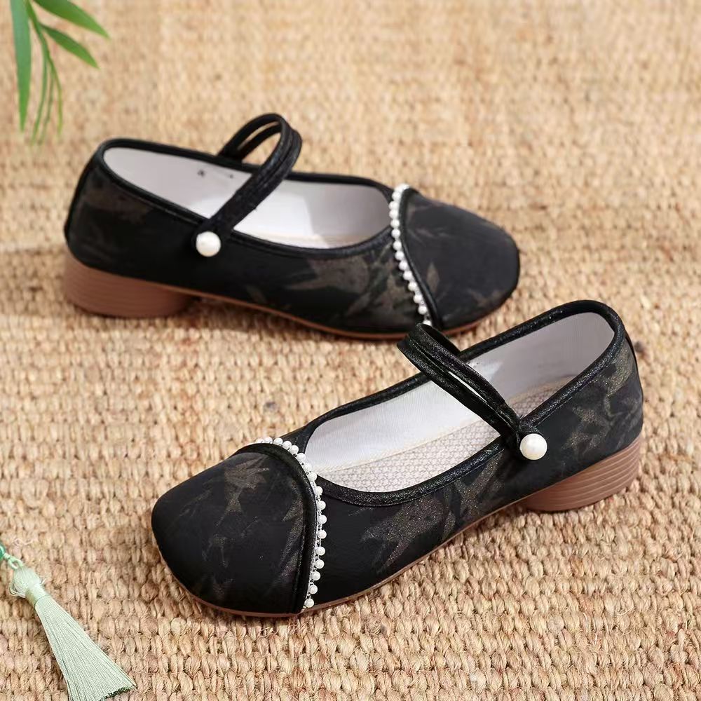 Chinese Style Women Low Heel C - Embroidery Horse のレビューと価格