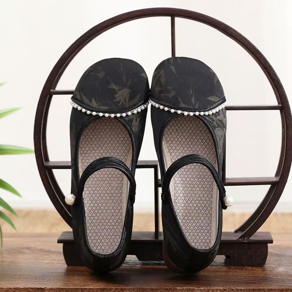 Chinese Style Women Low Heel C - Embroidery Horse のレビューと価格