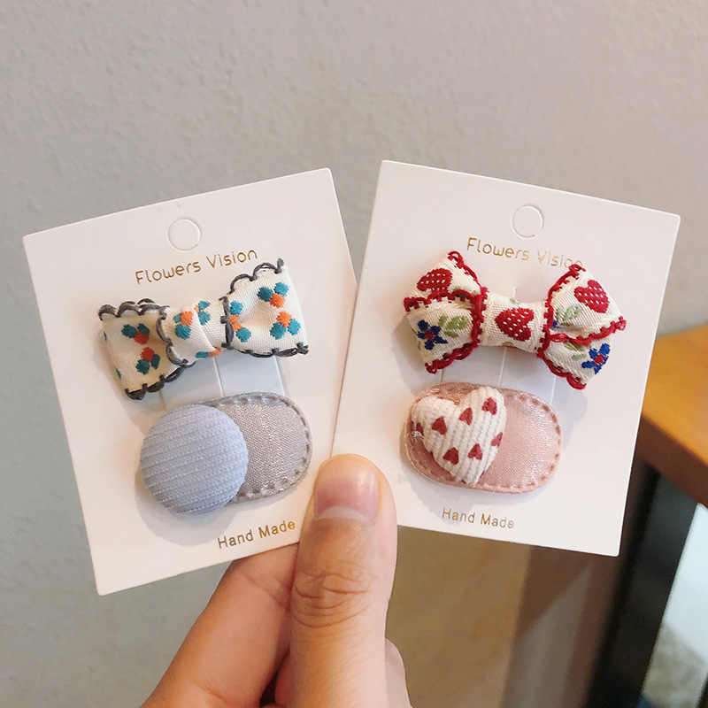2pcs/lot Children Hair Pins Fl - Embroidery Love のレビューと価格