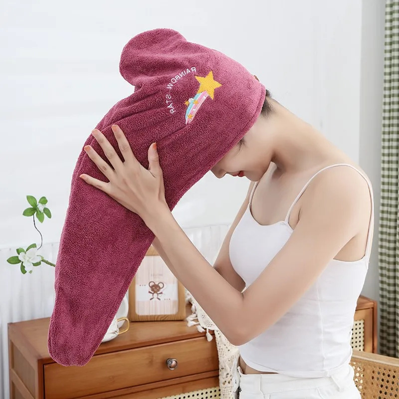 1Pcs Coral Fleece Thickened Ha - Embroidery Towel のレビューと価格