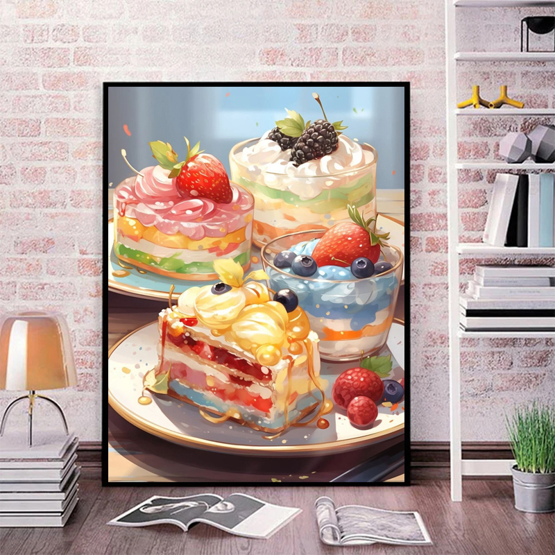 Cartoon Food Full Crystal Diam - Embroidery Cream のレビューと価格