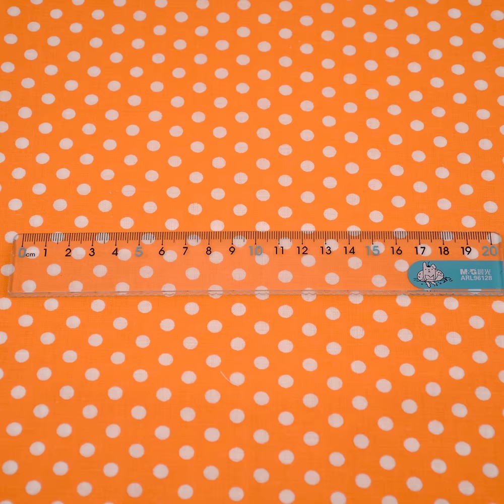 50X150CM White Orange Polka Do - Embroidery Garments のレビューと価格