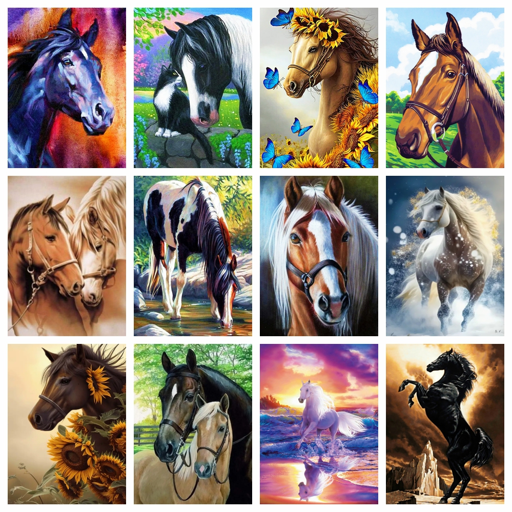 AZQSD Diamond Painting Kits Ho - Embroidery Horse のレビューと価格