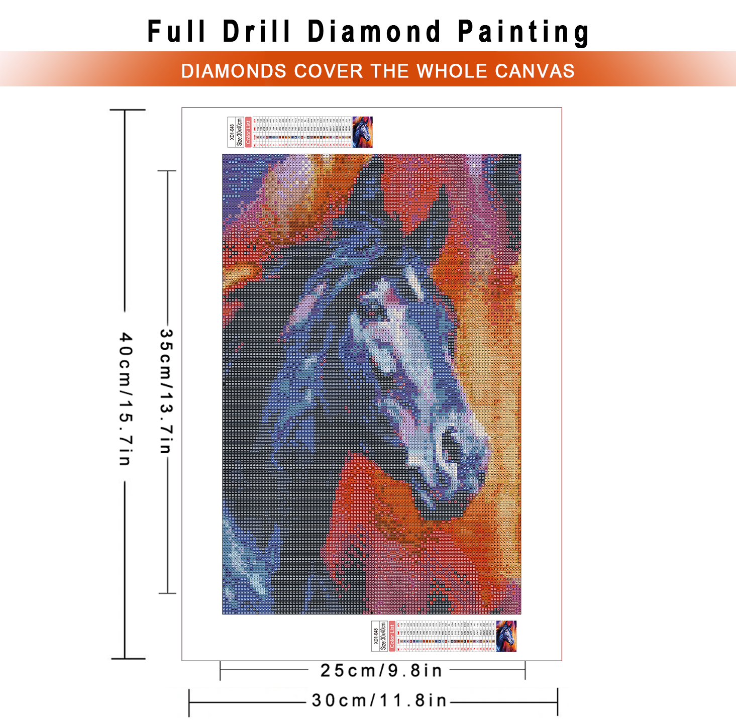AZQSD Diamond Painting Kits Ho - Embroidery Horse のレビューと価格
