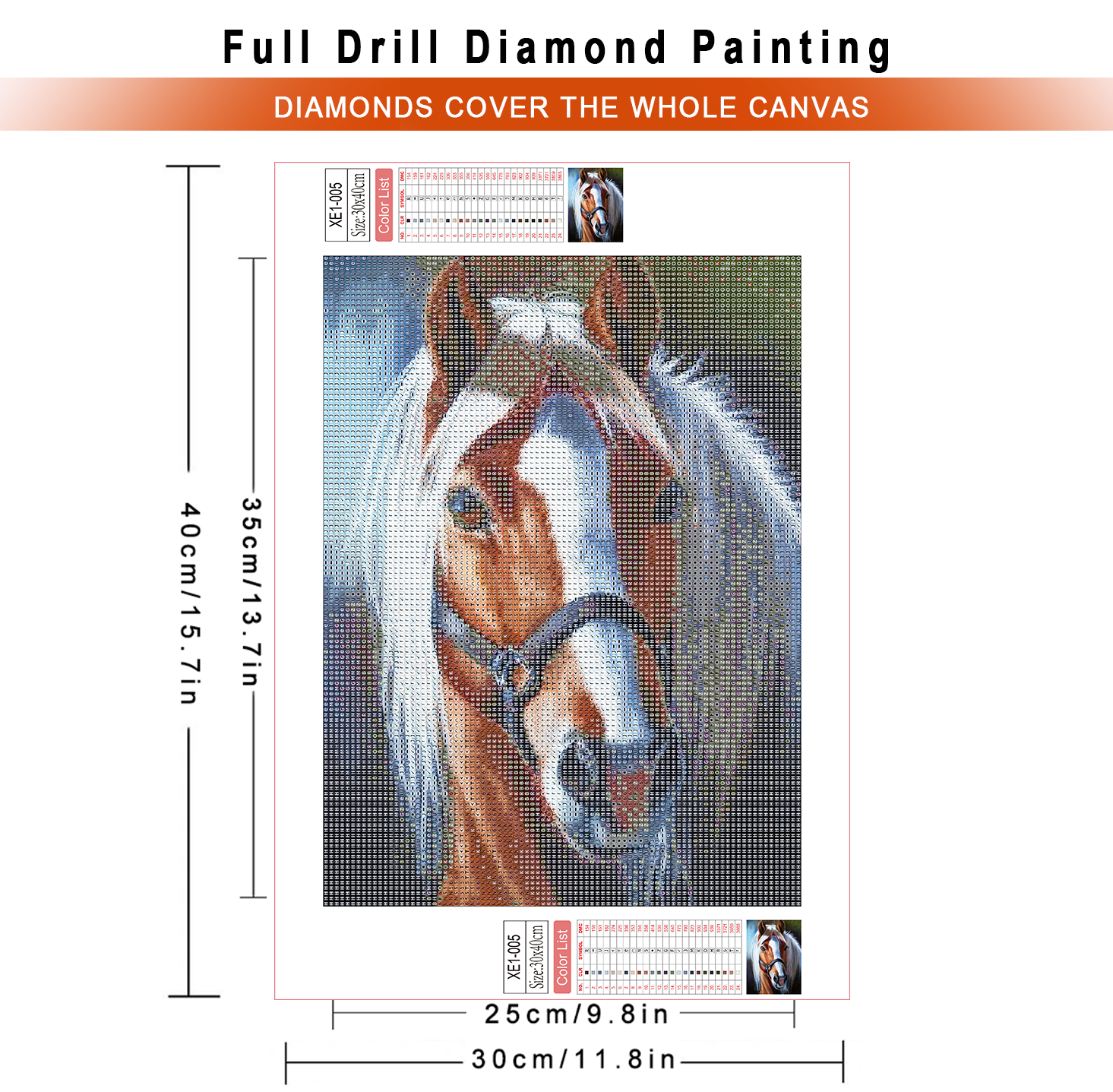 AZQSD Diamond Painting Kits Ho - Embroidery Horse のレビューと価格