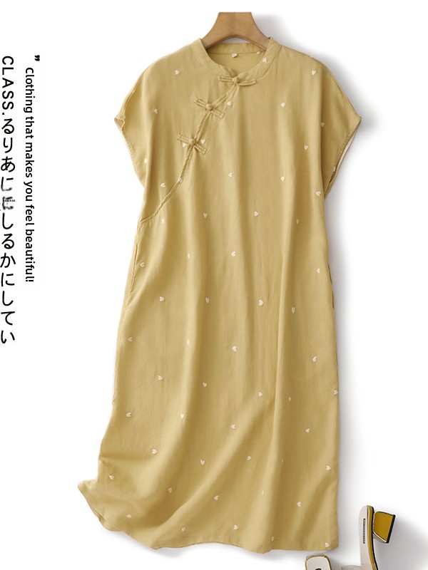 New Chinese Style Women's Dres - Embroidery Love のレビューと価格