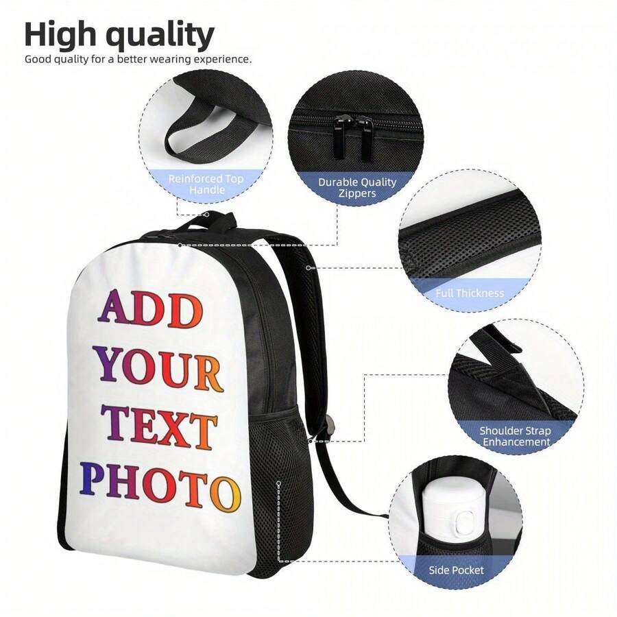 Customizable Photo Backpack Fo - Embroidery Letter のレビューと価格