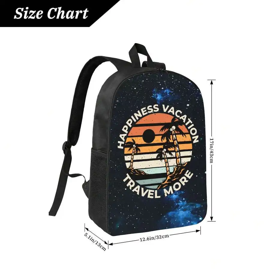 Happiness Vacation Travel More - Embroidery Letter のレビューと価格