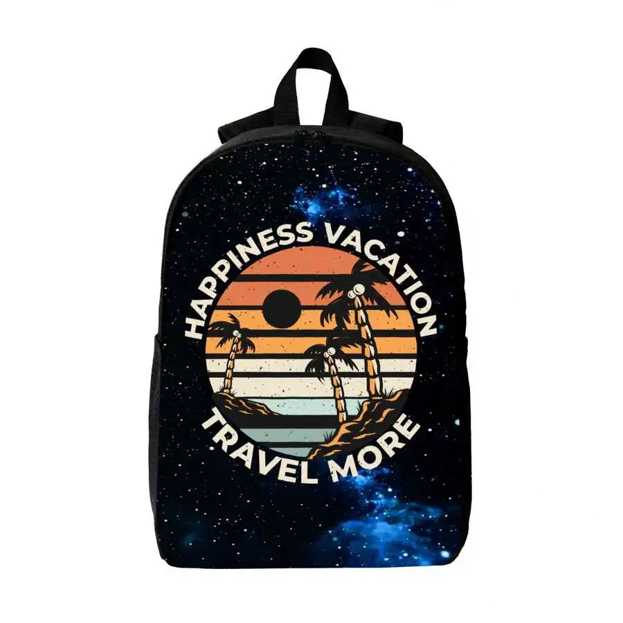 Happiness Vacation Travel More - Embroidery Letter のレビューと価格