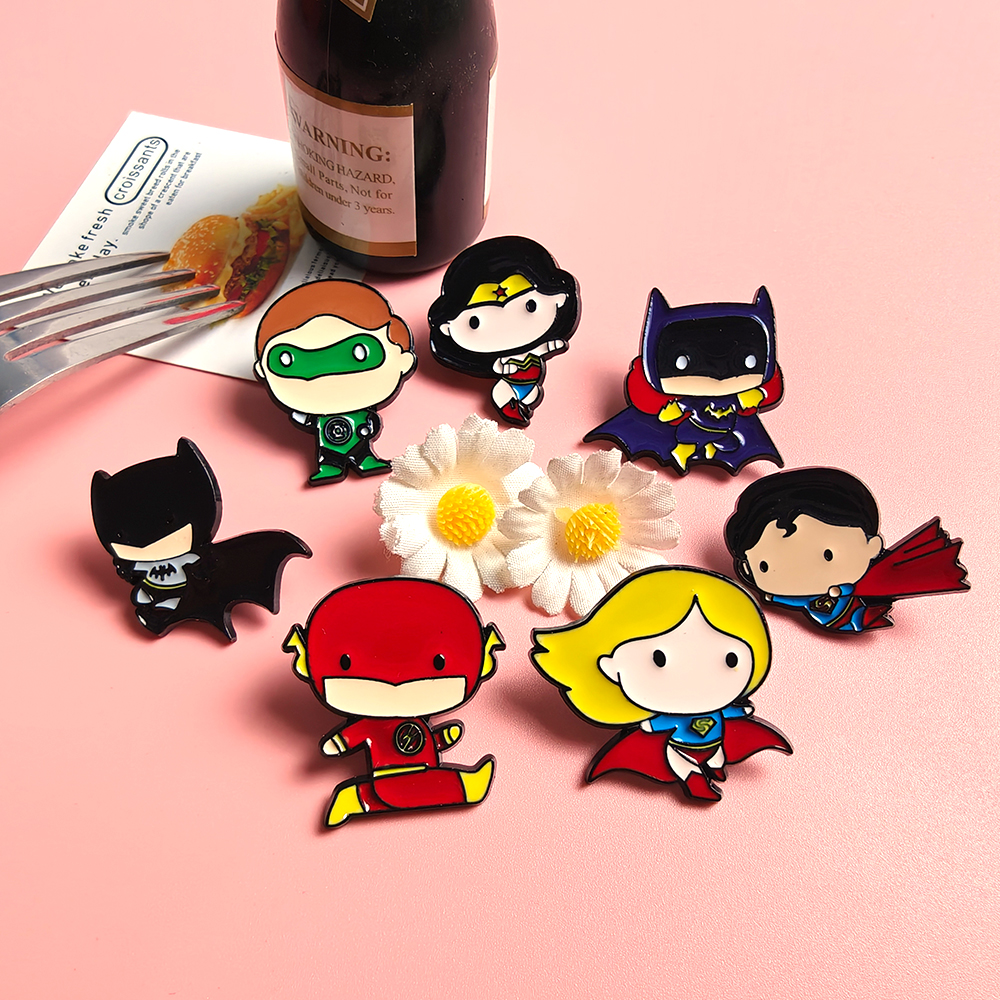 7pcs Cartoon Anime Enamel Lape - Embroidery Textile のレビューと価格