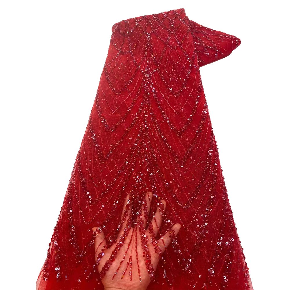 Luxury African Sequins Beaded  - Embroidery Jersey のレビューと価格