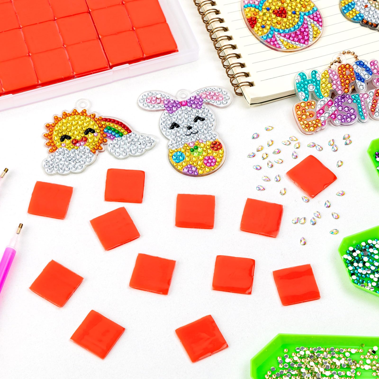 20/50pcs 2x2cm Diamond Paintin - Embroidery Cream のレビューと価格