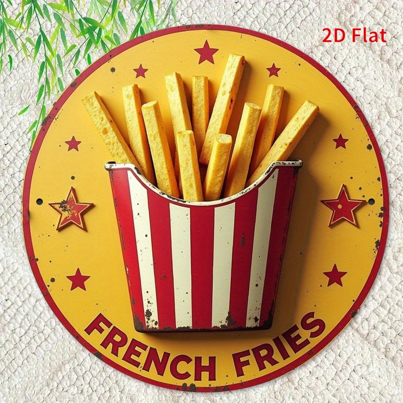 2D Flat, 1pc Retro French Frie - Embroidery Garden のレビューと価格