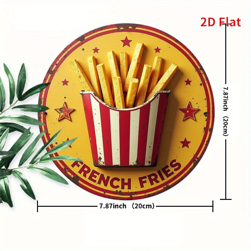 2D Flat, 1pc Retro French Frie - Embroidery Garden のレビューと価格