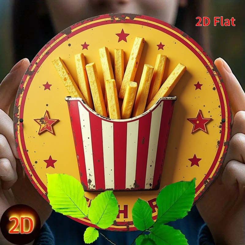 2D Flat, 1pc Retro French Frie - Embroidery Garden のレビューと価格