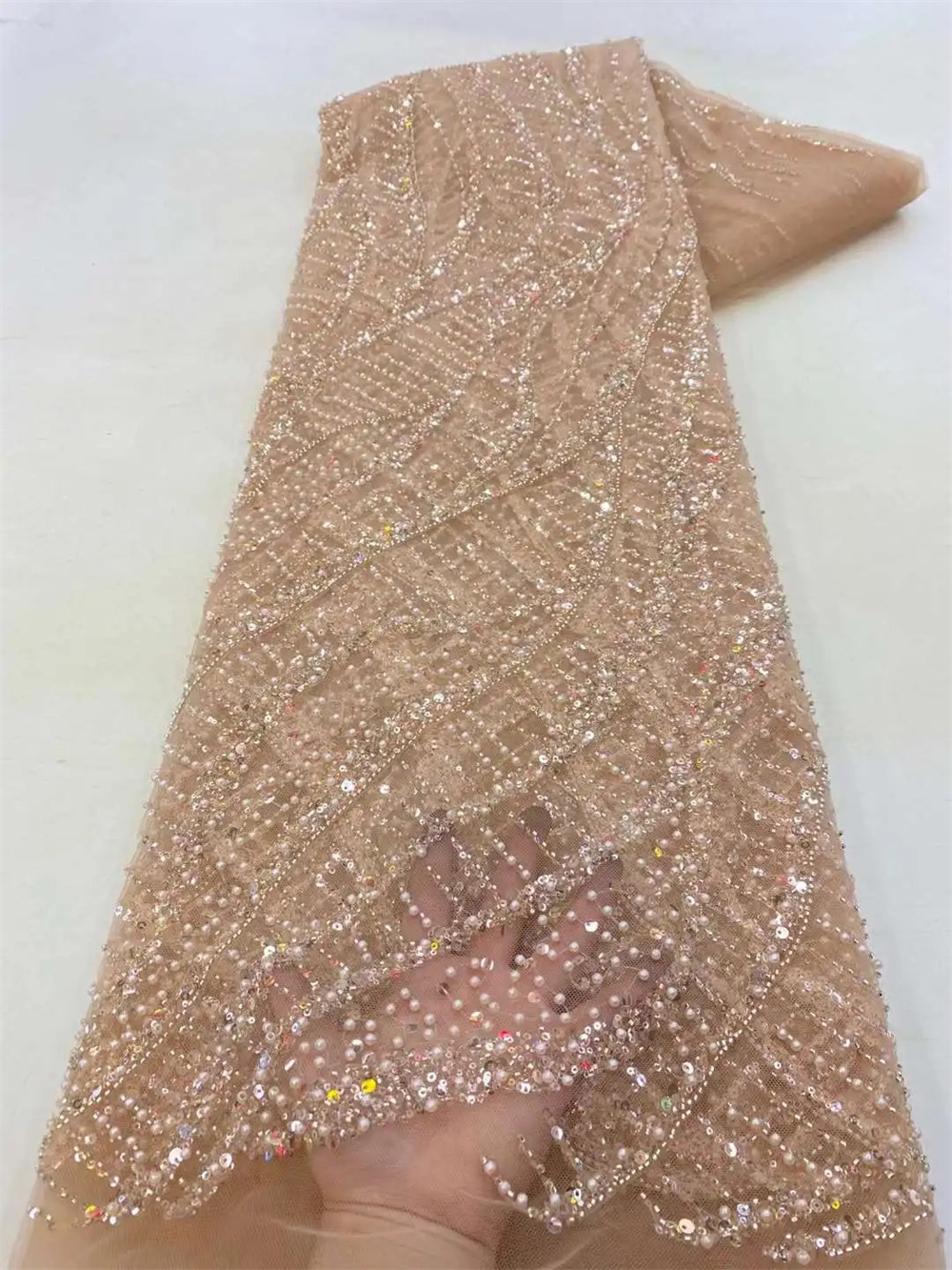 African Sequins Beaded Groom L - Embroidery Jersey のレビューと価格