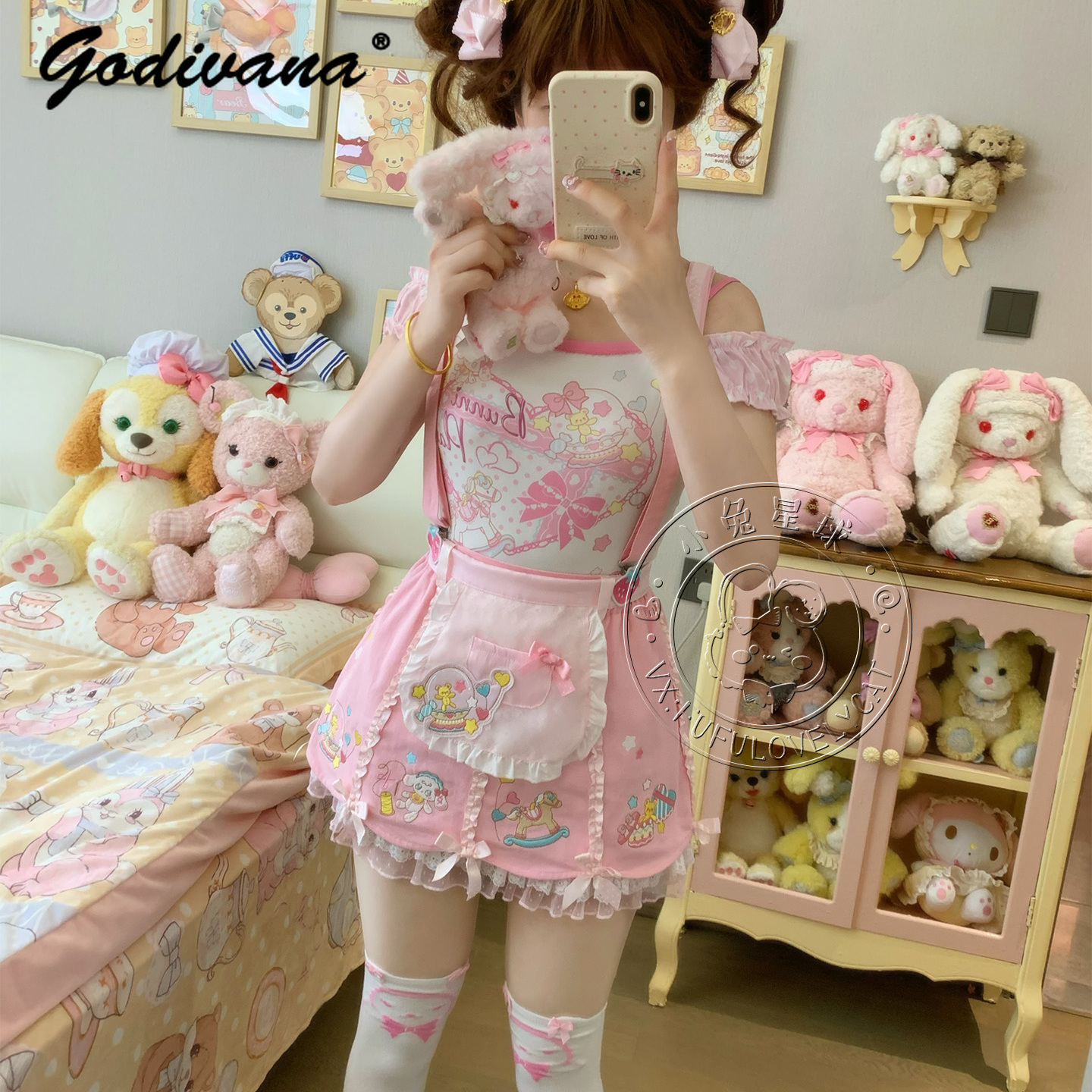 Lolita Daughters Clothes Cute  - Embroidery Apron のレビューと価格