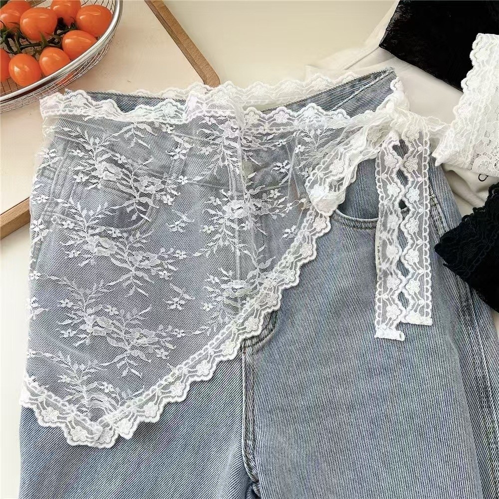 Harajuku Y2K Triangle Apron Fl - Embroidery Apron のレビューと価格