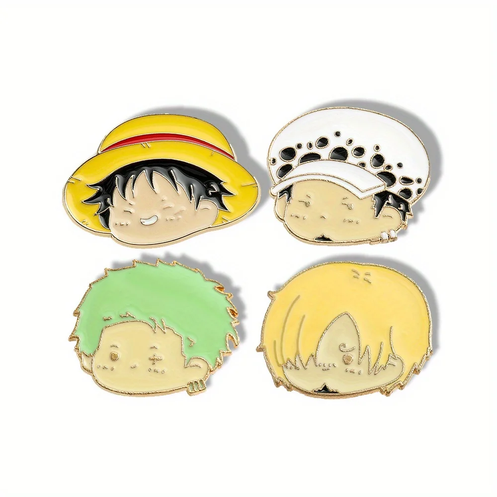 4 Pcs Anime Character Brooch S - Embroidery Textile のレビューと価格