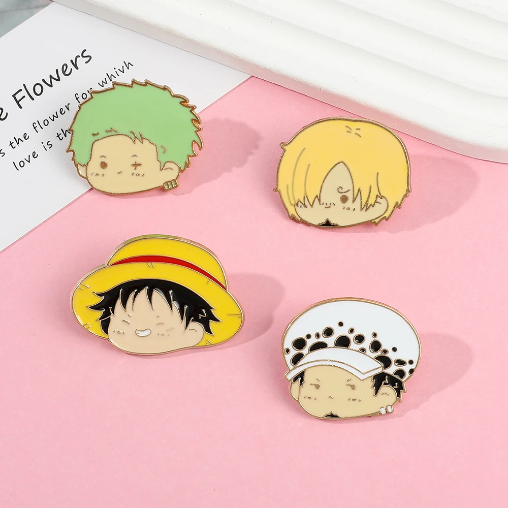 4 Pcs Anime Character Brooch S - Embroidery Textile のレビューと価格