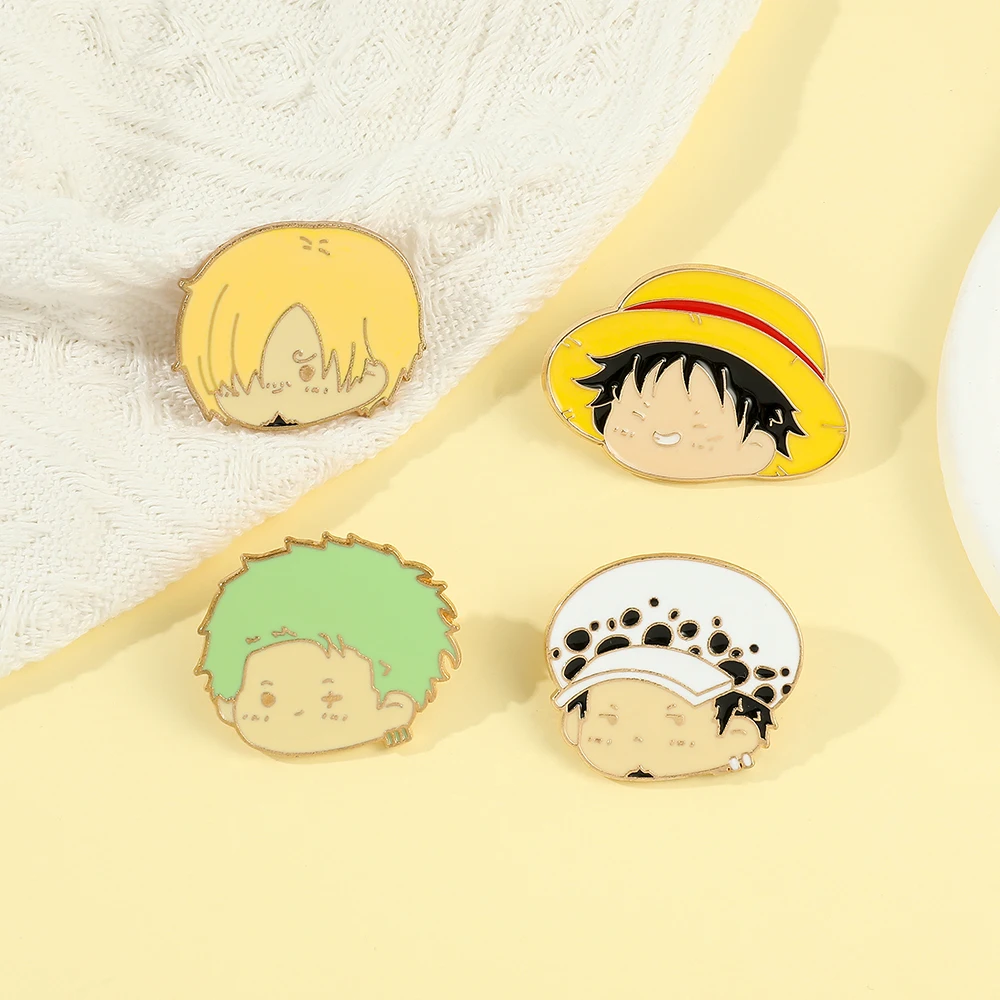 4 Pcs Anime Character Brooch S - Embroidery Textile のレビューと価格