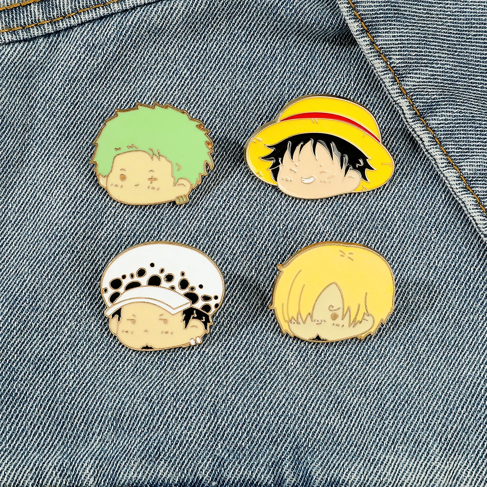 4 Pcs Anime Character Brooch S - Embroidery Textile のレビューと価格