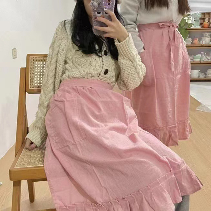 Korean Version Cotton and Line - Embroidery Apron のレビューと価格