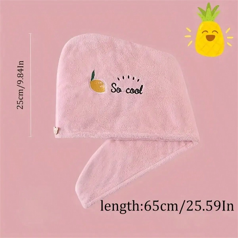 Quick-Dry Coral Fleece Hair To - Embroidery Towel のレビューと価格