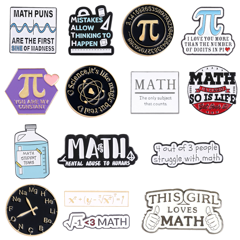 Creative Math Enamel Brooches  - Embroidery Love のレビューと価格