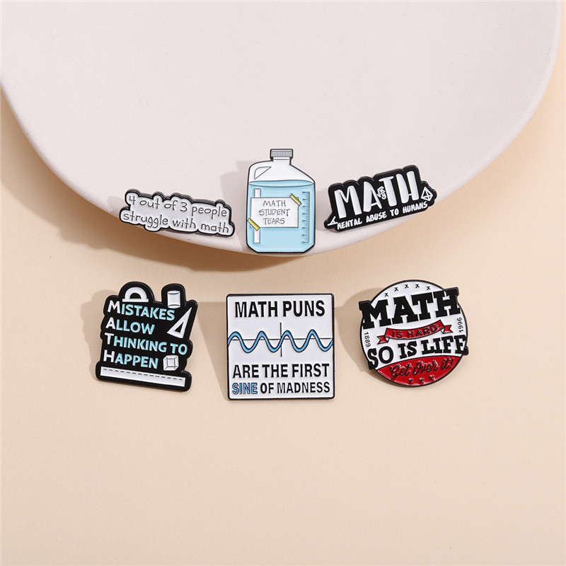 Creative Math Enamel Brooches  - Embroidery Love のレビューと価格
