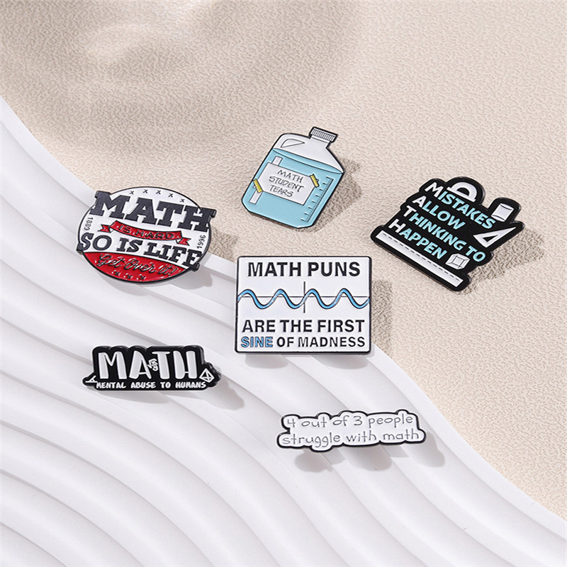 Creative Math Enamel Brooches  - Embroidery Love のレビューと価格