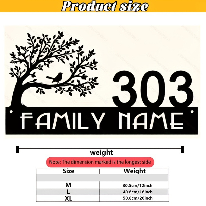 Custom Metal Address Sign with - Embroidery Garden のレビューと価格