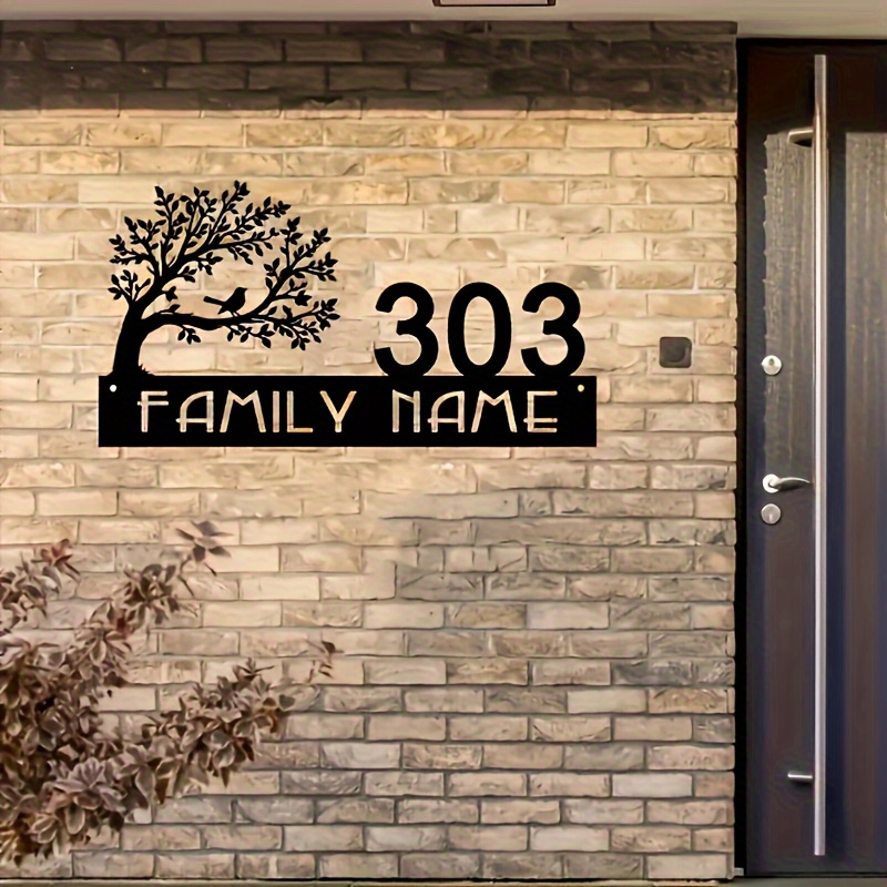 Custom Metal Address Sign with - Embroidery Garden のレビューと価格